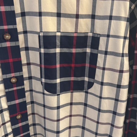Mens Brooks Brother’s Button Down L Tan/Blue/Red - Picture 3 of 3